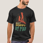 Mannen beste oppepper van Par Vaderdag Golf Golfer T-shirt (Voorkant)