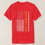 Mannen beste oppie ooit Amerikaanse vlag grootvade T-shirt (Design voorkant)