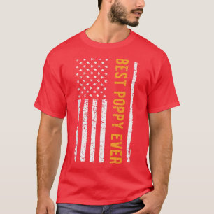 Mannen beste oppie ooit Amerikaanse vlag grootvade T-shirt