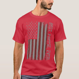 Mannen beste oppie ooit Amerikaanse vlag Vader T-shirt