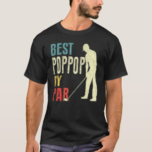 Mannen beste oppop van par Golf Vaderdag T-shirt