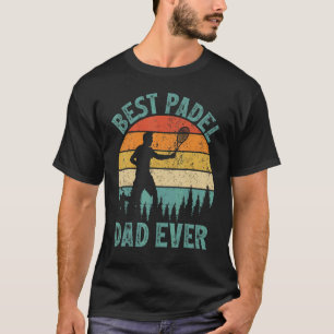 Mannen Beste Padel Pap Ever Vaderdag T-shirt