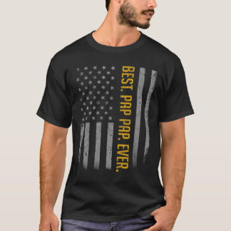 Mannen beste pap ooit Amerikaanse vlag Shirt Gift