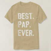 Mannen beste pap ooit Funny Cool T-shirt (Design voorkant)