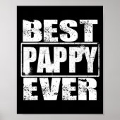 Mannen beste pap ooit Funny Fathers Day Gift Manne Poster (Voorkant)