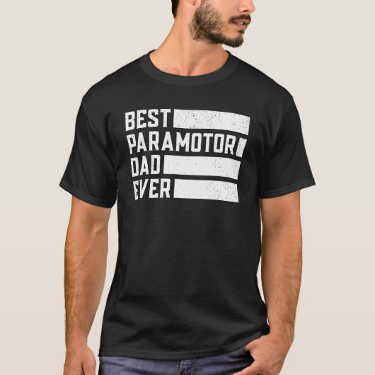 Mannen beste pap ooit parachute Paraglide T-shirt (Voorkant)