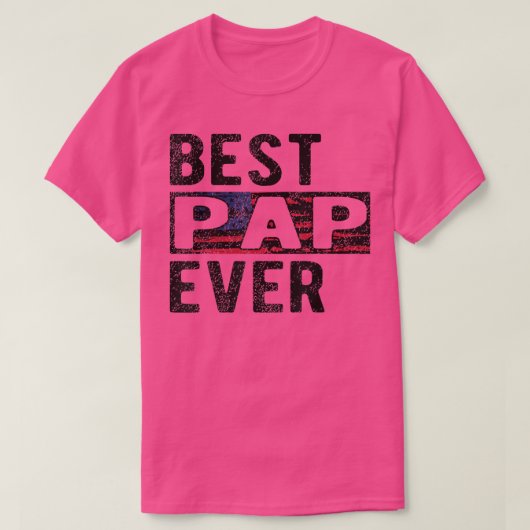 Mannen beste pap ooit proud pap opa t-shirt (Design voorkant)