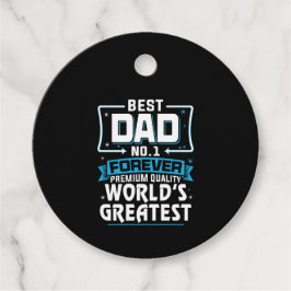 Mannen Beste pap pap 's werelds grootste nr.1 Bedankjes Labels