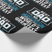 Mannen Beste pap pap 's werelds grootste nr.1 Cadeaupapier (Hoek)