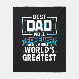 Mannen Beste pap pap 's werelds grootste nr.1 Fleece Deken