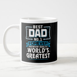 Mannen Beste pap pap 's werelds grootste nr.1 Grote Koffiekop