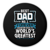 Mannen Beste pap pap 's werelds grootste nr.1 Keramische Knop (Voorkant)