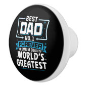 Mannen Beste pap pap 's werelds grootste nr.1 Keramische Knop (Rechts)