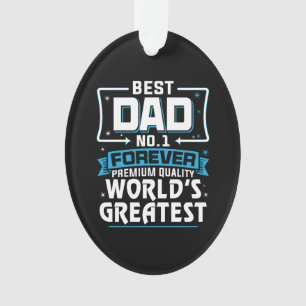 Mannen Beste pap pap 's werelds grootste nr.1 Ornament