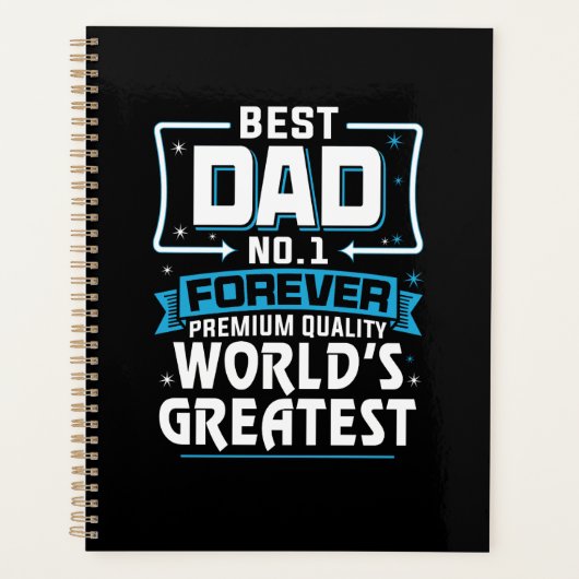 Mannen Beste pap pap 's werelds grootste nr.1 Planner (Voorkant)