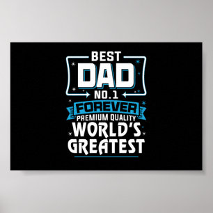 Mannen Beste pap pap 's werelds grootste nr.1 Poster