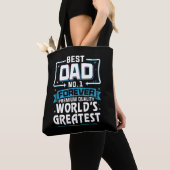Mannen Beste pap pap 's werelds grootste nr.1 Tote Bag (Dichtbij)