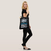 Mannen Beste pap pap 's werelds grootste nr.1 Tote Bag (Op model)