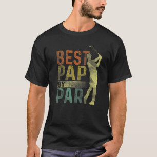 Mannen beste pap voor par Golf Fathers Day Grandpa T-shirt