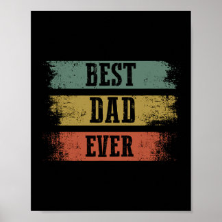 Mannen Beste Papa Ooit Cadeau Voor Grappige Vader& Poster