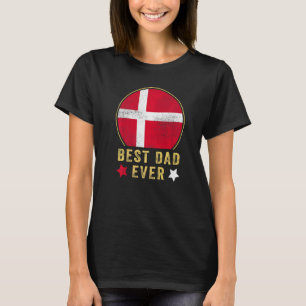 Mannen Beste Papa Ooit Deens Vader Land Denemarken T-shirt