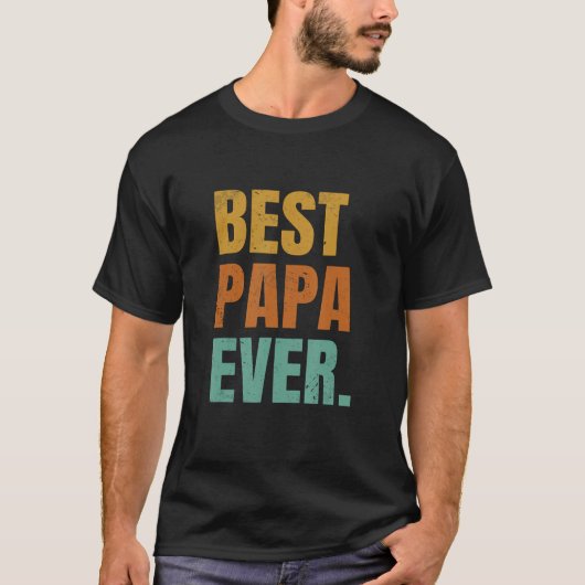 Mannen beste papa ooit grappig duits vader duitsla t-shirt (Voorkant)