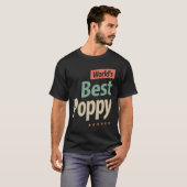 Mannen beste papaver ooit grappige vader / opa t-shirt (Voorkant volledig)