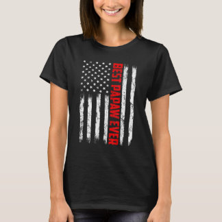 Mannen beste papaw ooit Amerikaanse vlag Vaderdag T-shirt