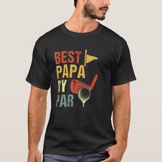 Mannen beste papieren door Par Vaderdag Golf Grand T-shirt (Voorkant)