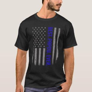 Mannen beste papieren ooit Amerikaanse vlag voor v T-shirt
