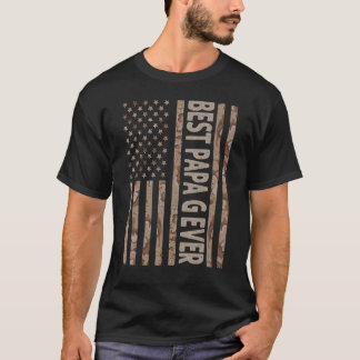 Mannen beste papieren versie ooit Amerikaanse vlag T-shirt