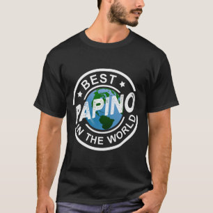 Mannen beste papino in de wereld Italiaanse papa T-shirt