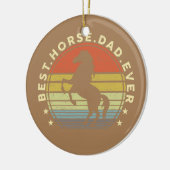 Mannen beste pappa ooit Paard Keramisch Ornament (Links)