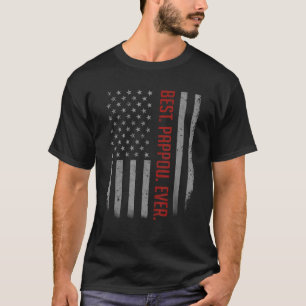 Mannen beste Pappou ooit Amerikaanse vlag voor vad T-shirt