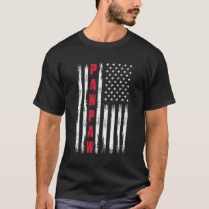 Mannen beste pawpaw ooit US Flag voor Stepdad Fath T-shirt