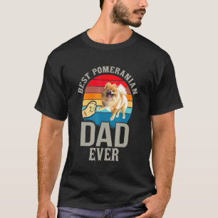 Mannen Beste Pommerse Hond Papa Ever Vaders T-shirt