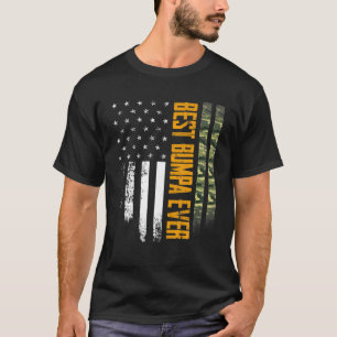 Mannen beste pomp ooit in Camo American Flag Di T-shirt