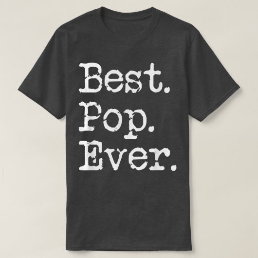 Mannen beste Pop ooit grootvader opa cadeau van G T-shirt (Design voorkant)