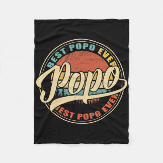 Mannen beste pop ooit retro Funny Gifts Dad Fleece Deken