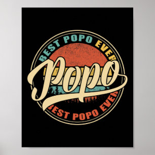 Mannen beste pop ooit  retro Funny Gifts Dad Poster