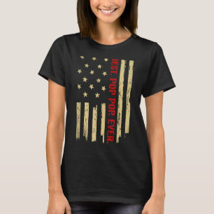 Mannen beste Pop Pop ooit Amerikaanse vlag Opa T-shirt