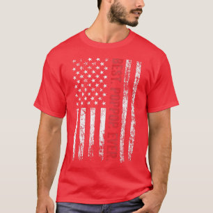 Mannen beste Pop Pop ooit Amerikaanse vlag T-shirt