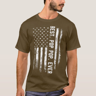 Mannen beste Pop Pop ooit Amerikaanse vlag voor ma T-shirt
