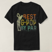 Mannen beste pop van Par Funny Golf Golfer Fath T-shirt (Design voorkant)