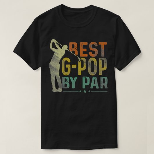 Mannen beste pop van Par Funny Golf Golfer Fath T-shirt (Design voorkant)