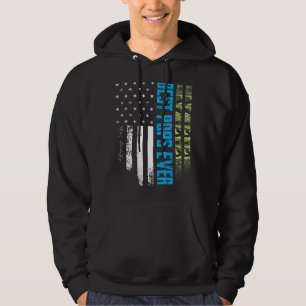 Mannen  beste Poppen ooit in Camo American Flag Di Hoodie