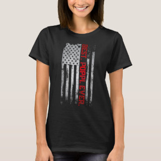 Mannen beste Poppi ooit Amerikaanse vlag T-shirt