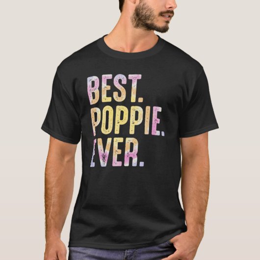 Mannen beste poppie ooit voor mannen opa vader's d t-shirt (Voorkant)