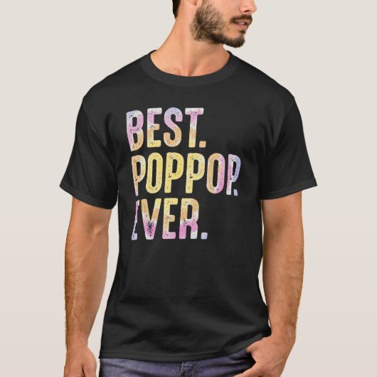 Mannen beste poppop ooit voor mannen opa vader's d t-shirt (Voorkant)