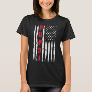 Mannen beste popsi ooit Amerikaanse vlag voor stip T-shirt